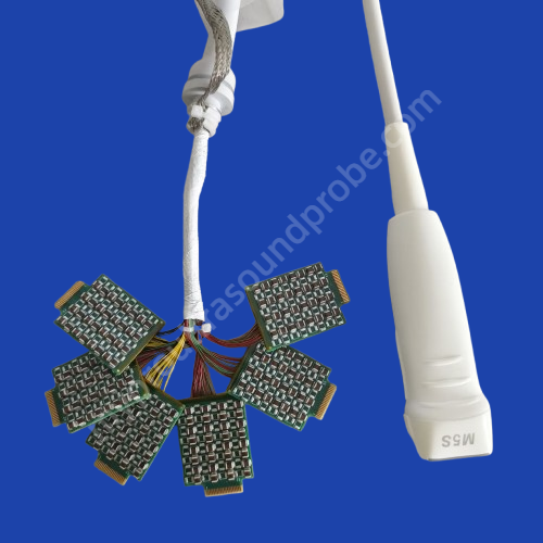 GE M5S-D Matrix Cardiac Ultrasound Probe Assembly Kit Cable With Scanhead